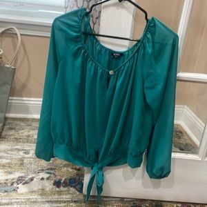 Teal blue blouse from xoxo